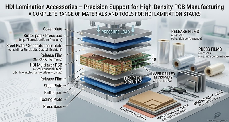 HDI Lamination Accessories – Precision Support for High-Density PCB Manufacturing