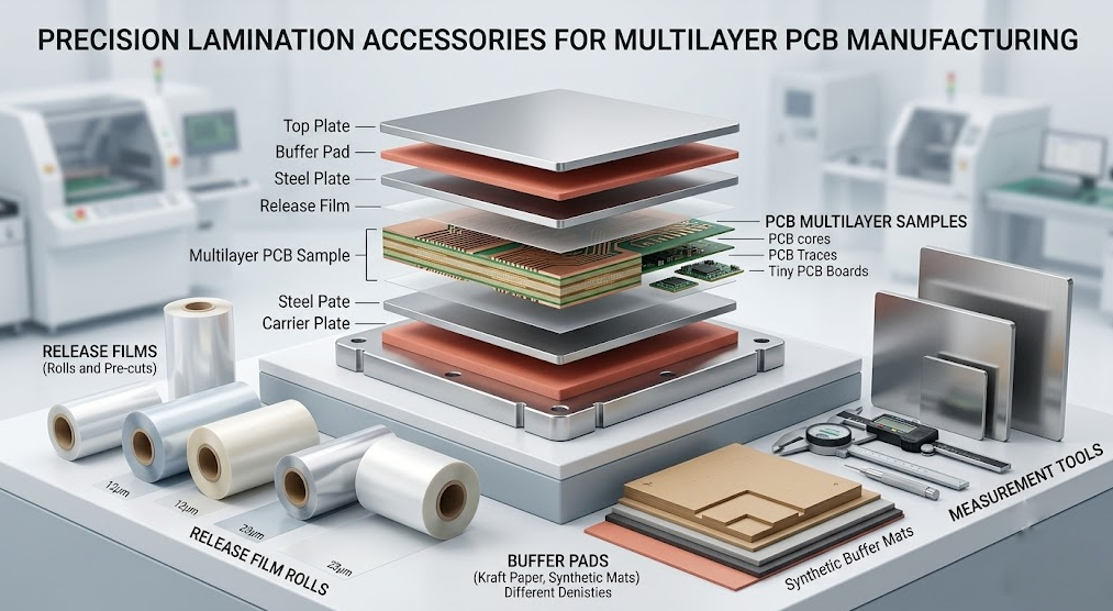 Precision Lamination Accessories for Multilayer PCB Manufacturing